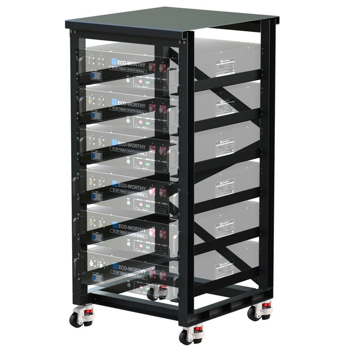 Off Grid Rack ECO-WORTHY 6-Layer 19 Inch Rack for 3U Server Rack Battery - Off Grid ...