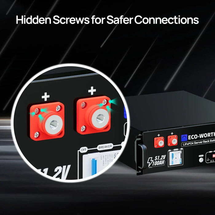 ECO - WORTHY Cubix 100 48V 100Ah Server Rack Battery - Off Grid Stores