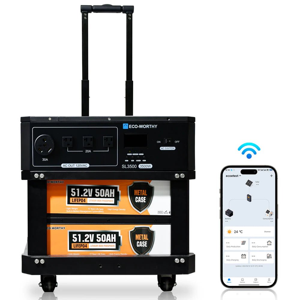 ECO-WORTHY SL3500 3500kW Stackable Power Station - Off Grid Stores