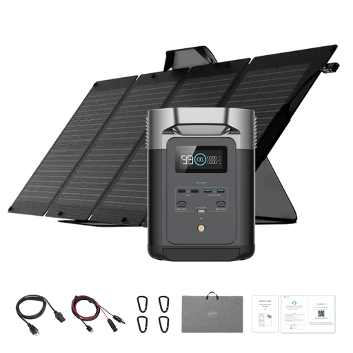 EcoFlow DELTA 2 + 110W Portable Solar Panel - Off Grid Stores