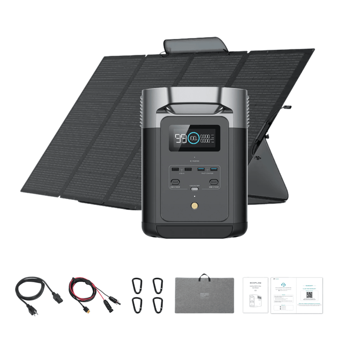 EcoFlow DELTA 2 + 400W Portable Solar Panel - Off Grid Stores