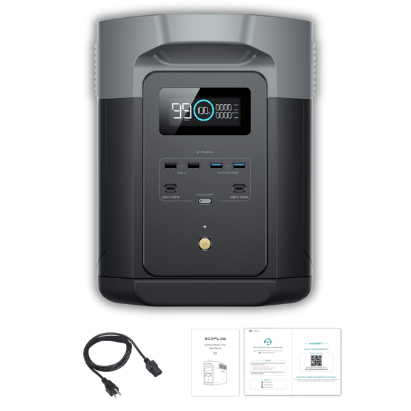 EcoFlow DELTA 2 Max 2048Wh 2400W LiFePO4 Solar Generator - Off EcoFlow DELTA 2 Max 2048Wh 2400W LiFePO4 Solar Generator - Off