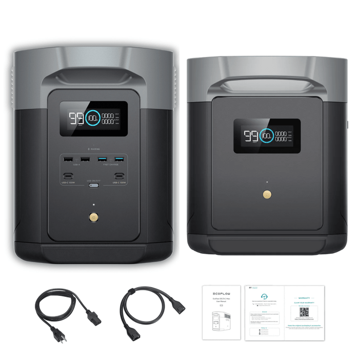 EcoFlow DELTA 2 Max + EcoFlow DELTA 2 Max Smart Extra Battery EcoFlow DELTA 2 Max + EcoFlow DELTA 2 Max Smart Extra Battery