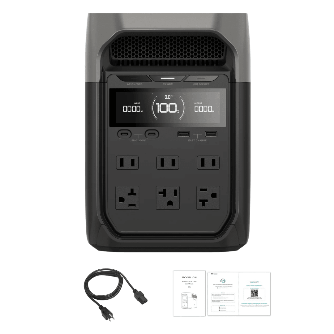 EcoFlow DELTA 3 1024Wh 1800W Solar Generator Portable Power