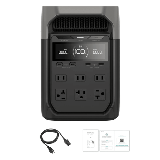 EcoFlow DELTA 3 1024Wh 1800W Solar Generator Portable Power Station - Off Grid Stores