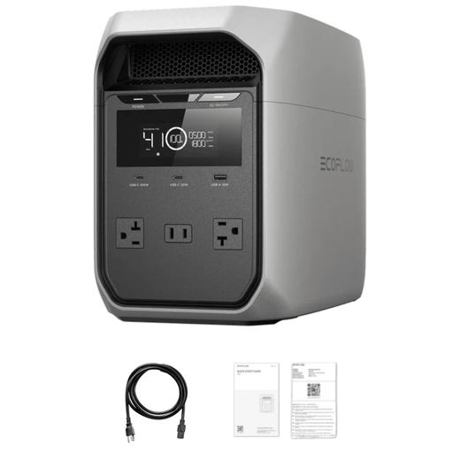 EcoFlow DELTA 3 Plus 1024Wh 1800W Solar Generator & Kits - Off