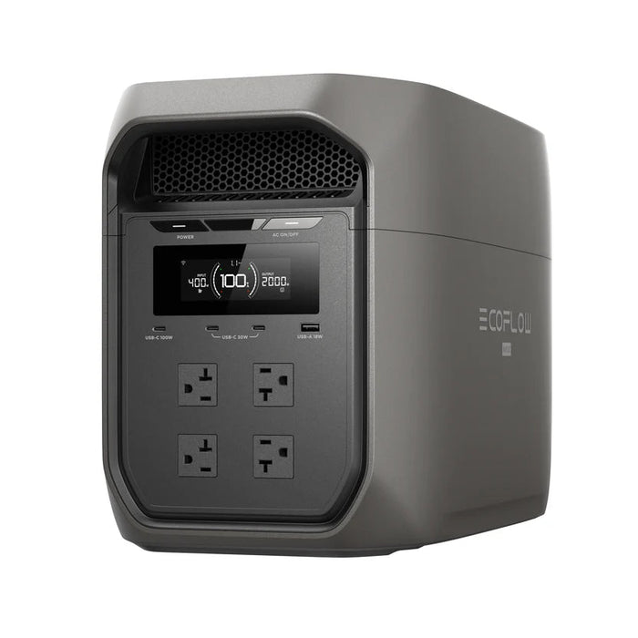 EcoFlow DELTA 3 Max Black 2048Wh Portable Power Station - Off Grid Stores