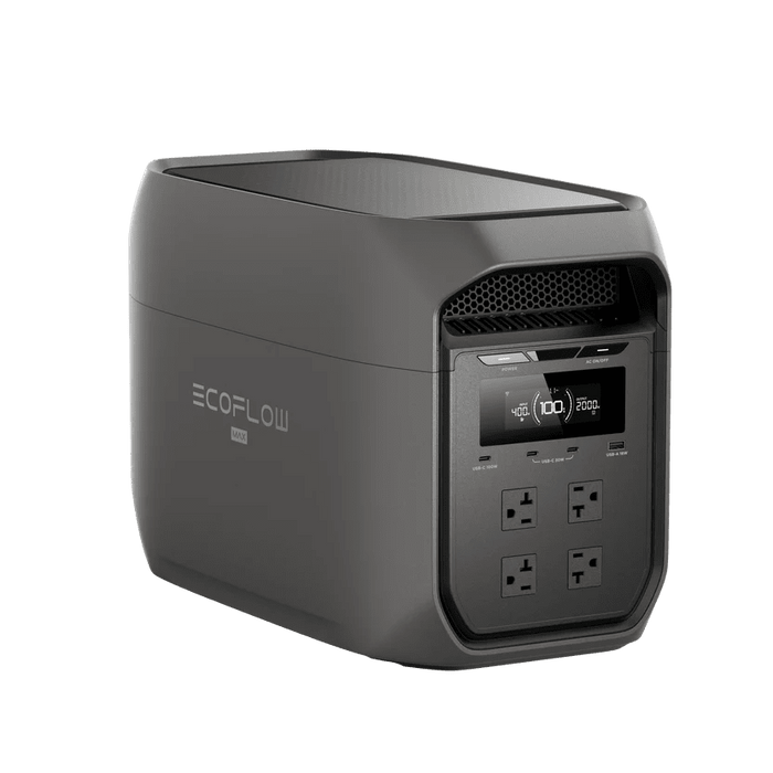 EcoFlow DELTA 3 Max Black 2048Wh Portable Power Station - Off Grid Stores