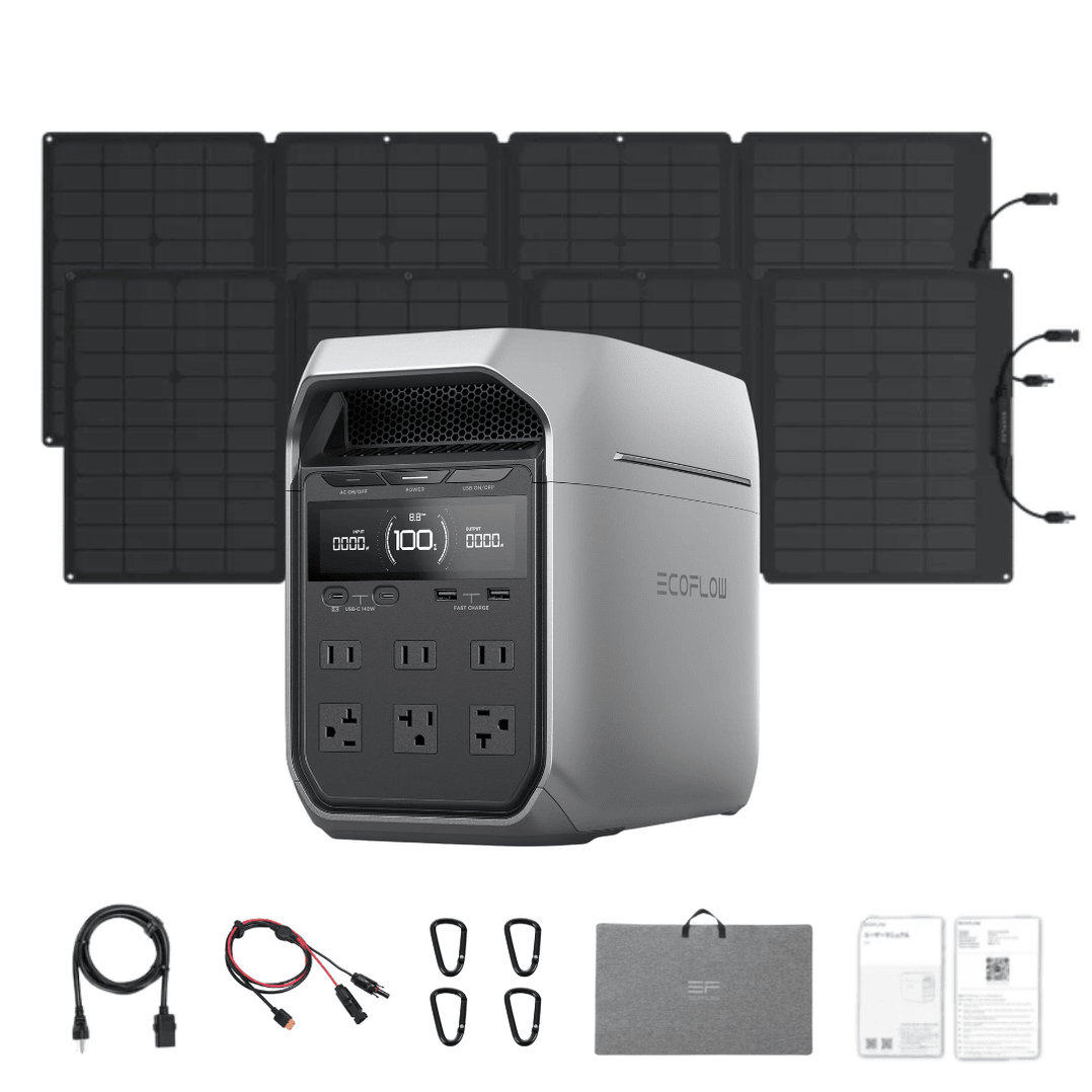 EcoFlow DELTA 3 Plus 1024Wh 1800W Solar Generator & Kits - Off Grid Stores