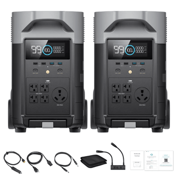EcoFlow DELTA Pro *2 + Double Voltage Hub - Off Grid Stores EcoFlow DELTA Pro *2 + Double Voltage Hub - Off Grid Stores