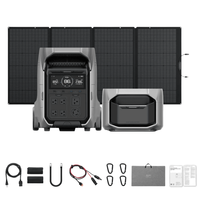 EcoFlow DELTA Pro 3 4096Wh 4000W Portable Power Station Solar Generator - Off Grid Stores