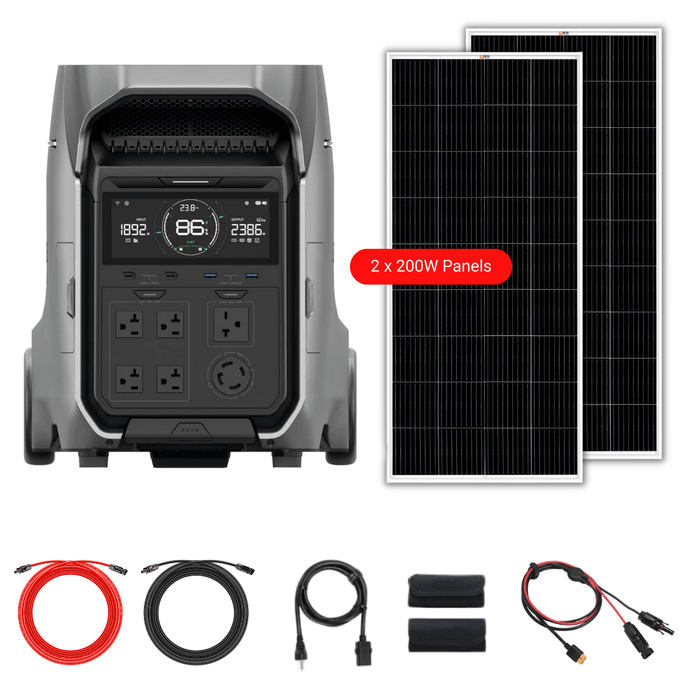 EcoFlow DELTA PRO 3 4096Wh 4000W Solar Generator + Choose Custom Solar Panel Bundle Option - Off Grid Stores