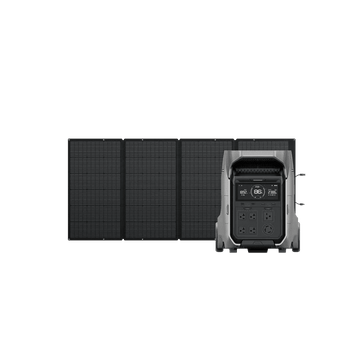 EcoFlow DELTA Pro 3 Solar Generator + 400W Portable Solar Panels