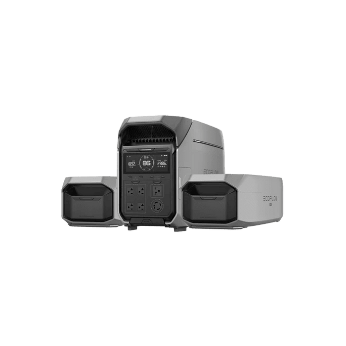 EcoFlow DELTA Pro 3 Solar Generator + DELTA Pro 3 Extra Batteries - Off Grid Stores