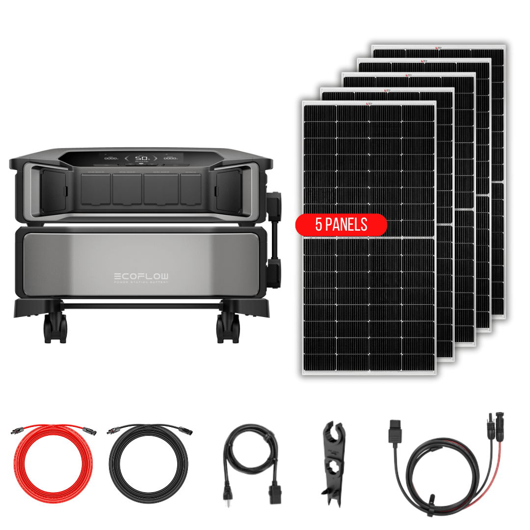 EcoFlow DELTA Pro Ultra Kits - Inverter + Batteries + Choose Custom Solar  Panel Bundle Option