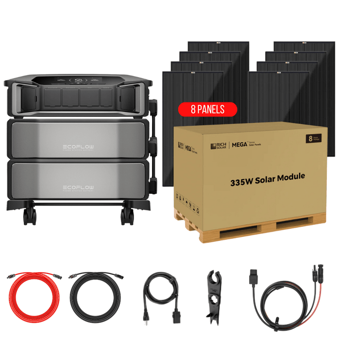 EcoFlow DELTA Pro Ultra Kits - Inverter + Batteries + Choose Custom Solar Panel Bundle Option - Off Grid Stores