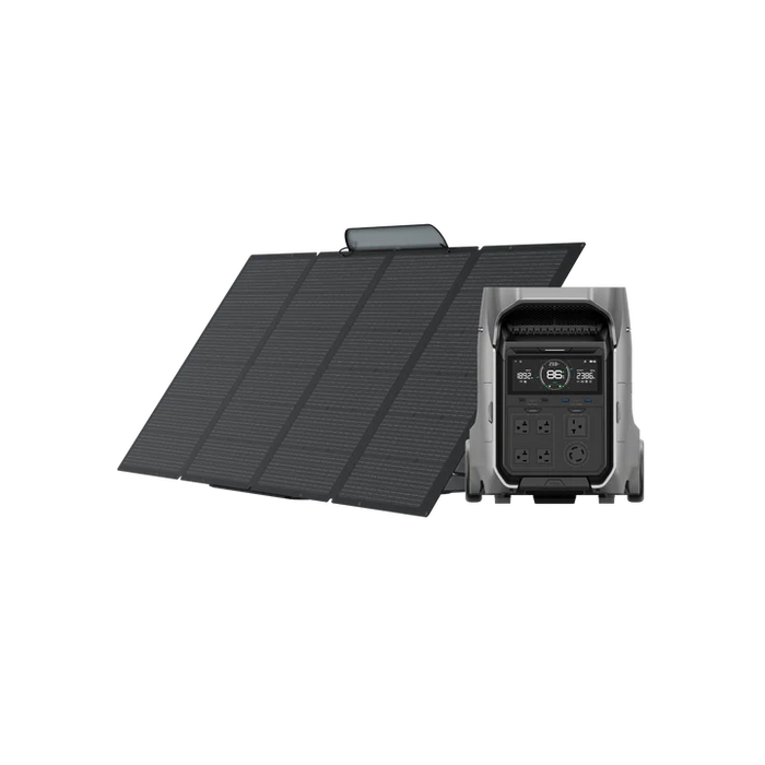 EcoFlow DELTA Pro 3 Solar Generator + 400W Portable Solar Panels