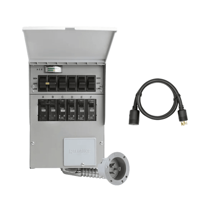 EcoFlow Home Backup Kit: Transfer Switch 306A1 + TT30 to L5 - 30R Generator Cord - Off Grid Stores