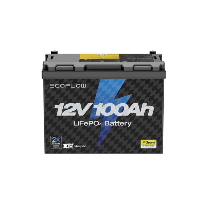 EcoFlow Lithium 12V 100Ah Deep Cycle LiFePO4 Battery - Off Grid Stores