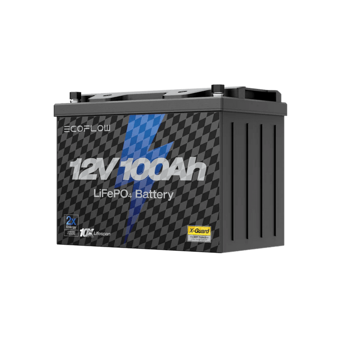 EcoFlow Lithium 12V 100Ah Deep Cycle LiFePO4 Battery - Off Grid Stores