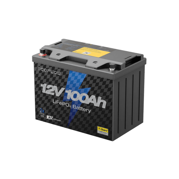 EcoFlow Lithium 12V 100Ah Deep Cycle LiFePO4 Battery - Off Grid Stores