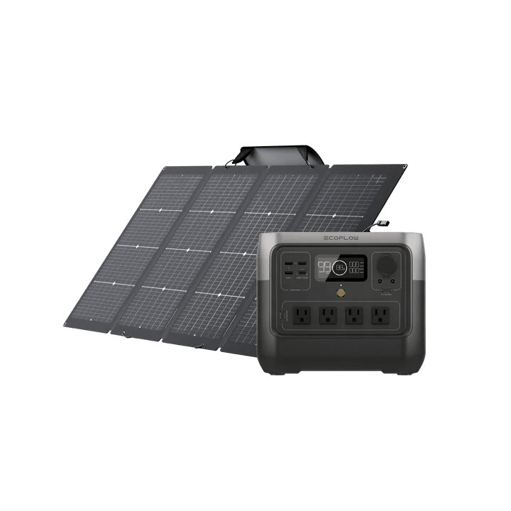 EcoFlow RIVER 2 Pro Solar Generator + 220W Bifacial Portable Solar