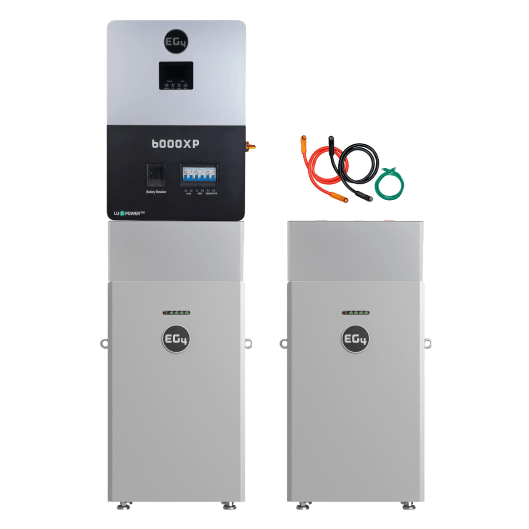 EG4 48V 314Ah All Weather WallMount LiFePO4 Battery + 6000XP 6000W 48V ...