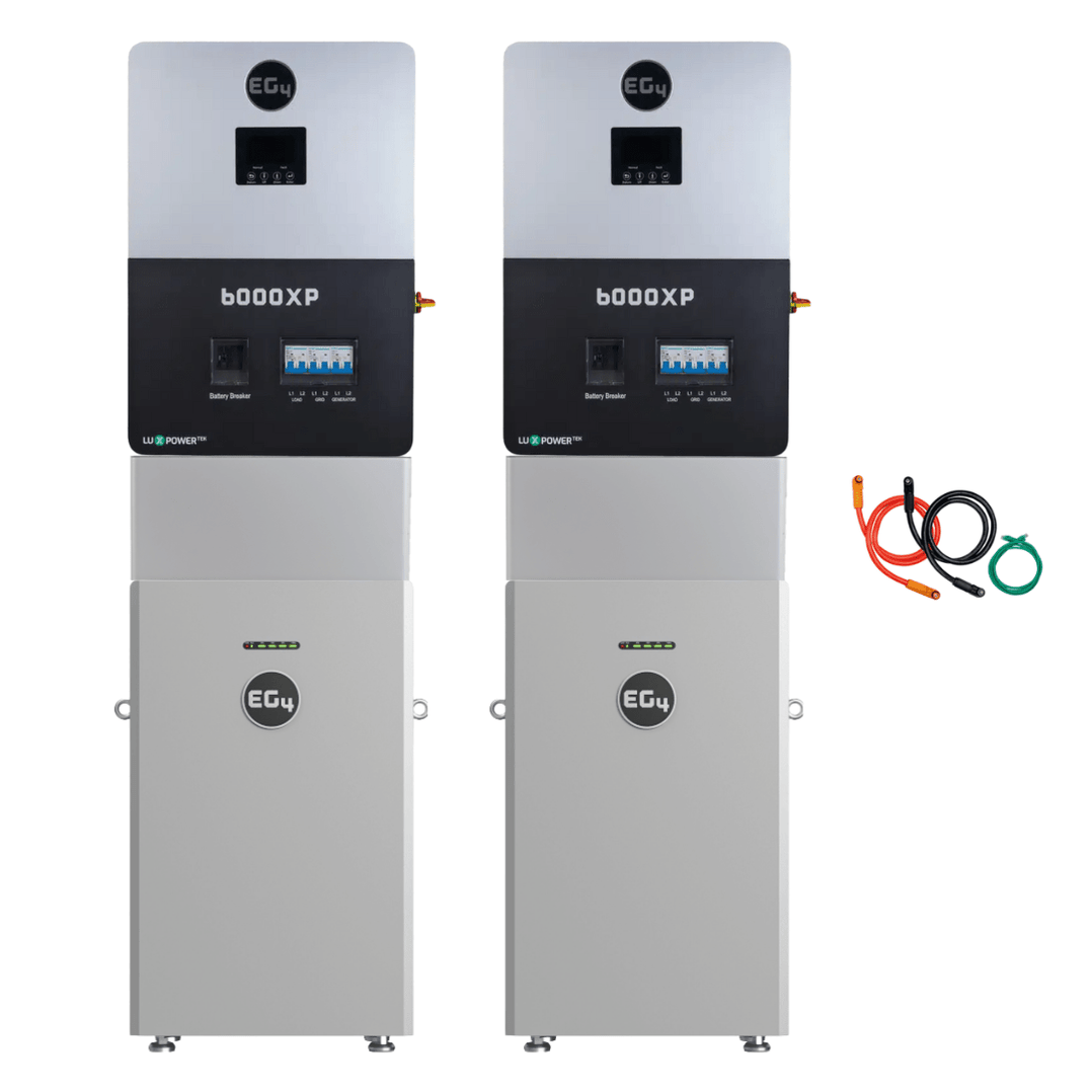 EG4 48V 314Ah All Weather WallMount LiFePO4 Battery + 6000XP 6000W 48V ...