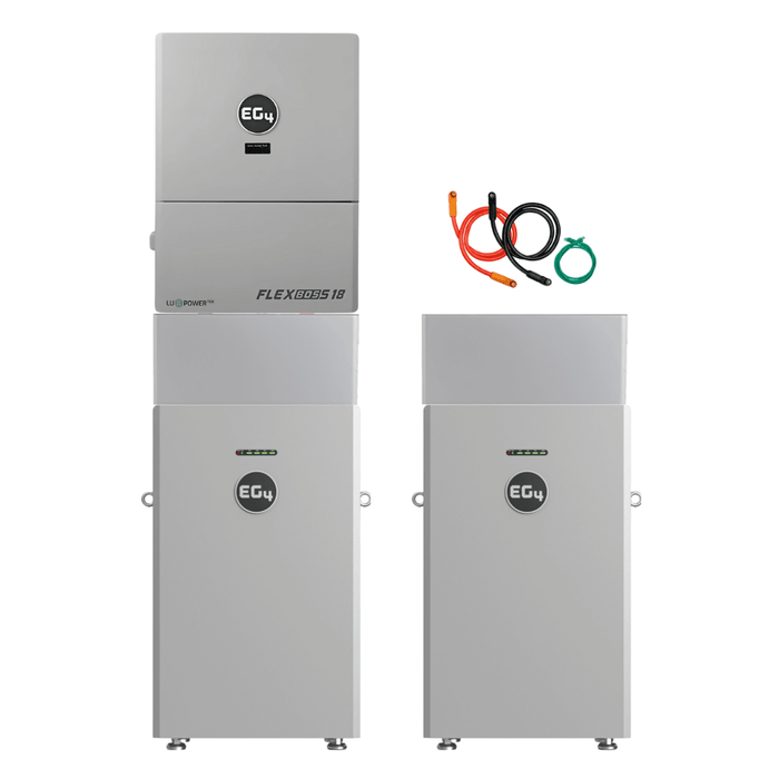 EG4 48V 314Ah All Weather WallMount LiFePO4 Battery + FlexBOSS18 13kW 48V Split Phase AC Hybrid Inverter - Off Grid Stores
