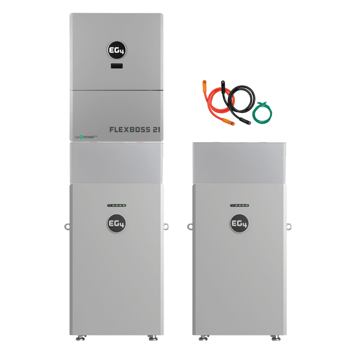 EG4 48V 314Ah All Weather WallMount LiFePO4 Battery + FlexBOSS21 16kW 48V Split Phase AC Hybrid Inverter - Off Grid Stores