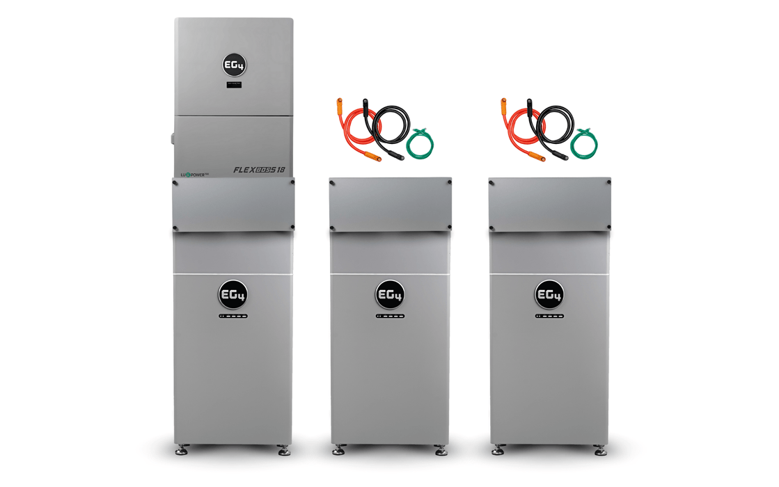 EG4 48V 314Ah WallMount Indoor Battery + FlexBOSS18 13kW Hybrid Inverter Kits - Off Grid Stores