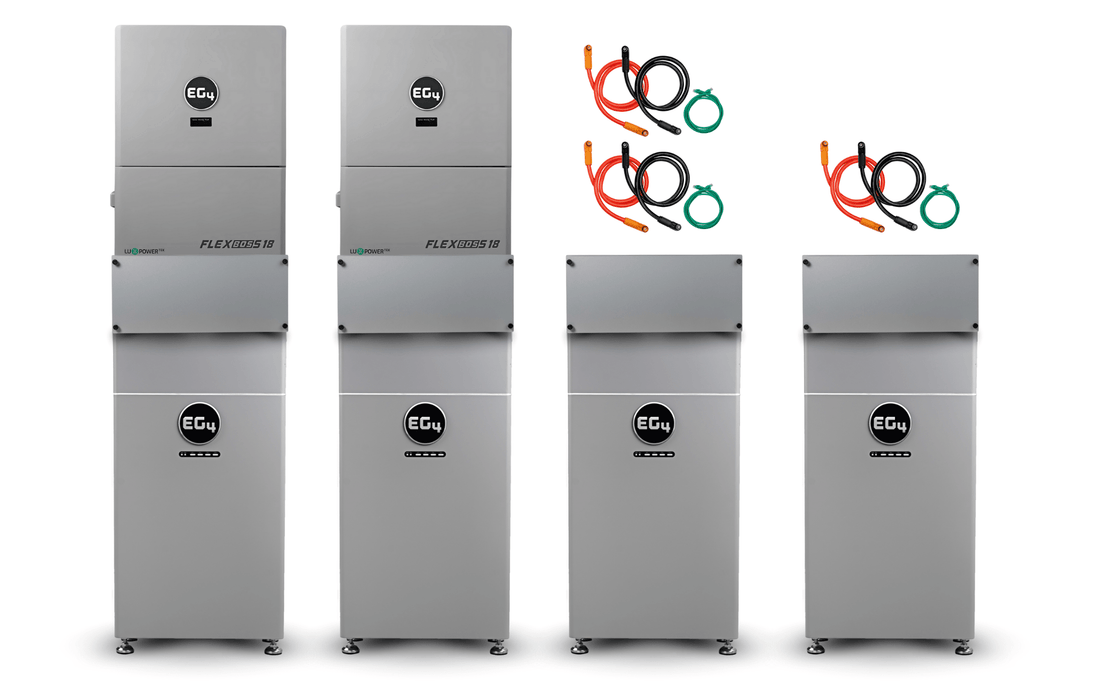 EG4 48V 314Ah WallMount Indoor Battery + FlexBOSS18 13kW Hybrid Inverter Kits - Off Grid Stores