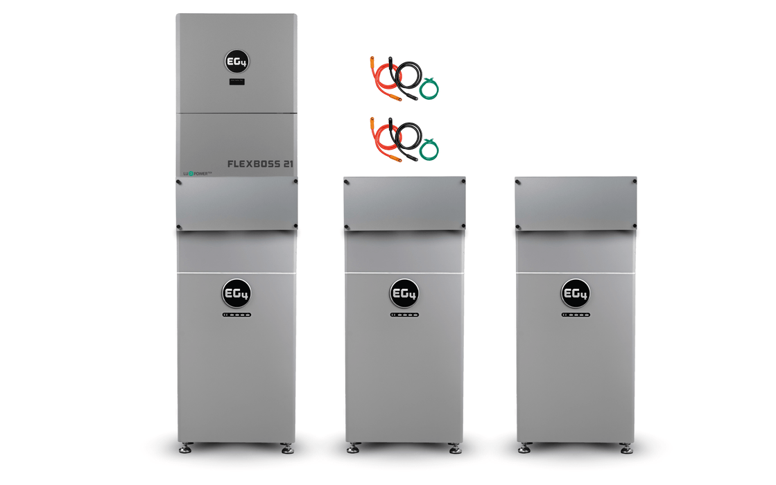 EG4 48V 314Ah WallMount Indoor Battery + FlexBOSS21 16kW Hybrid Inverter Kits - Off Grid Stores