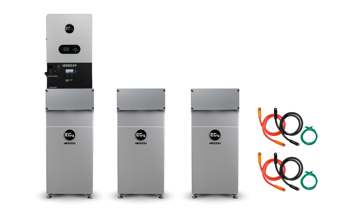 EG4 48V 314Ah Wallmount Indoor LiFePO4 Battery + 12000XP 12,000W 48V Split Phase Off - Grid Inverter - Off Grid Stores