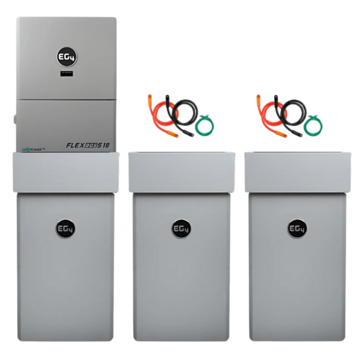 EG4 48V PowerPro LiFePO4 Battery (14.3kWh - 85.8kWh) + FlexBoss18 13kW 48V Split Phase AC Hybrid Inverter - Off Grid Stores