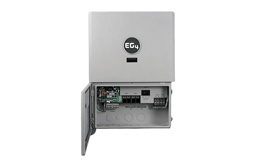 EG4 48V PowerPro LiFePO4 Battery (14.3kWh - 85.8kWh) + FlexBoss18 13kW 48V Split Phase AC Hybrid Inverter - Off Grid Stores