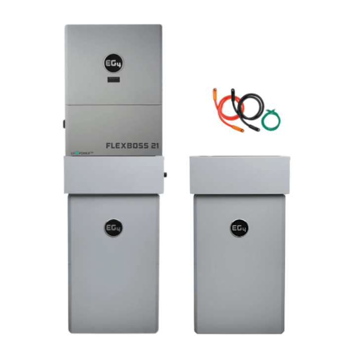 EG4 48V PowerPro LiFePO4 Battery (14.3kWh - 85.8kWh) + FlexBOSS21 16kw 48V Split Phase AC Hybrid Inverter - Off Grid Stores