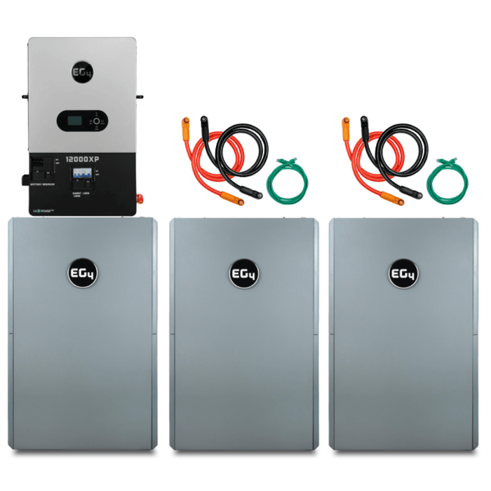 EG4 48V PowerPro LiFePO4 Battery (28.6kWh - 43kWh) + 1200XP 12,000W 48V Split Phase Off - Grid Inverter - Off Grid Stores