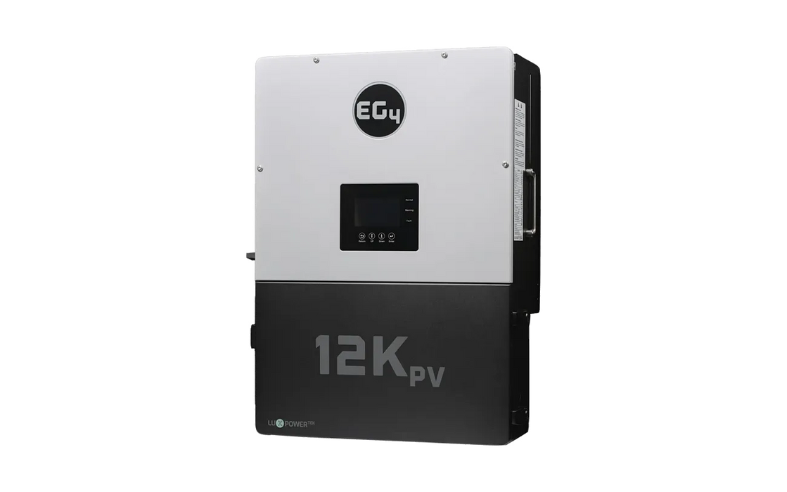 EG4 48V WallMount Indoor LiFePO4 Battery (14.3kWh-57.3kWh) + 12kPV 8000W 48V Split Phase Hybrid Inverter