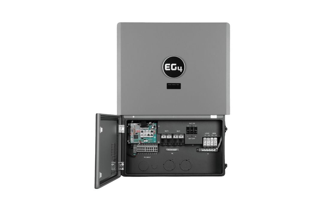 EG4 48V WallMount Indoor LiFePO4 Battery (14.3kWh-57.3kWh) + FlexBoss21 16kW (21kPV) Hybrid Inverter