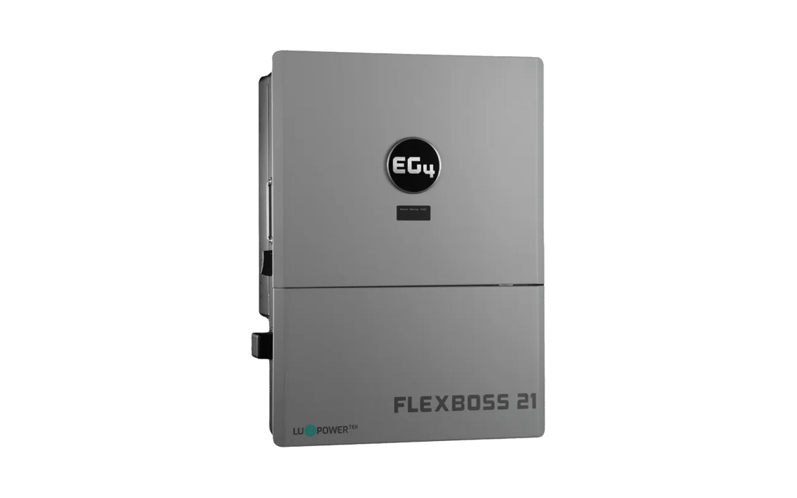 EG4 48V WallMount Indoor LiFePO4 Battery (14.3kWh-57.3kWh) + FlexBoss21 16kW (21kPV) Hybrid Inverter