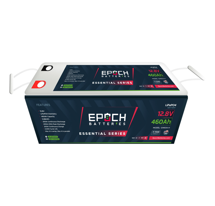 Epoch Batteries 12V 460Ah Heated & Bluetooth LiFePO4 Battery