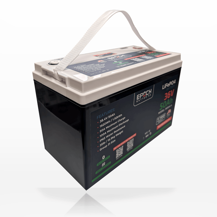 Epoch Batteries 36V 50Ah (1.92kWh) Essential Series LiFePO4 Battery - Off Grid Stores