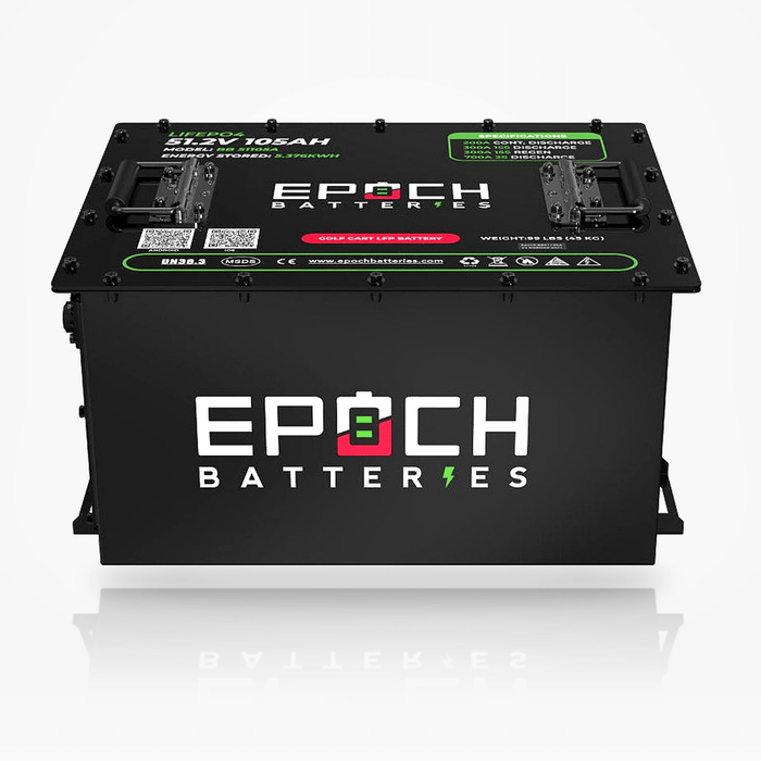 Epoch Batteries 48V 105Ah Golf Cart LiFePO4 Battery Complete Kit - Off Grid Stores