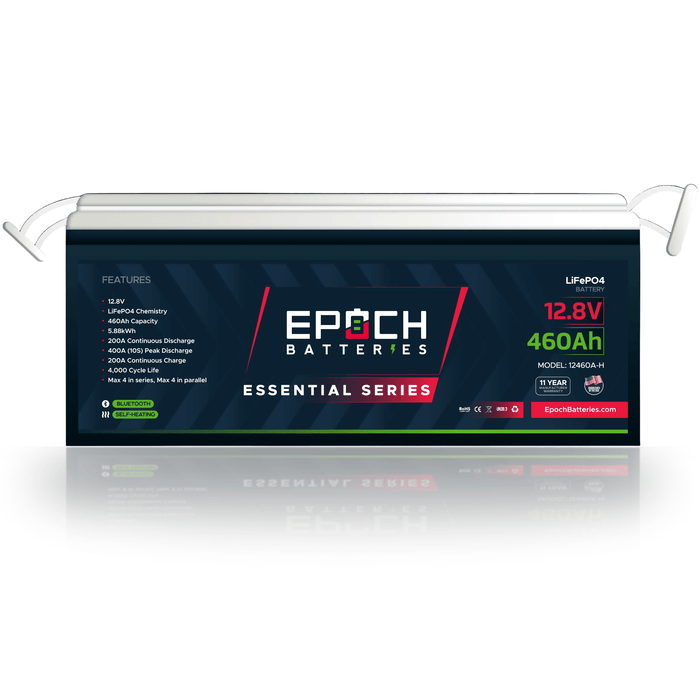 Epoch Batteries 12V 460Ah (5.89kWh) Essential Series LiFePO4 Battery - Off Grid Stores