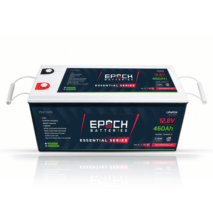 Epoch Batteries 12V 460Ah (5.89kWh) Essential Series LiFePO4 Battery - Off Grid Stores