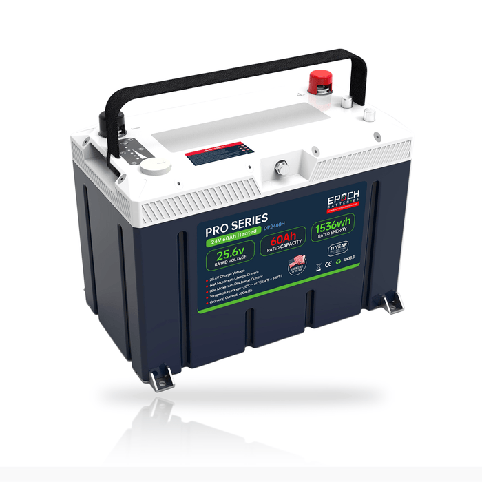 Epoch Batteries 24V 60Ah (1.54kWh) Pro Series LiFePO4 Battery - Off Grid Stores