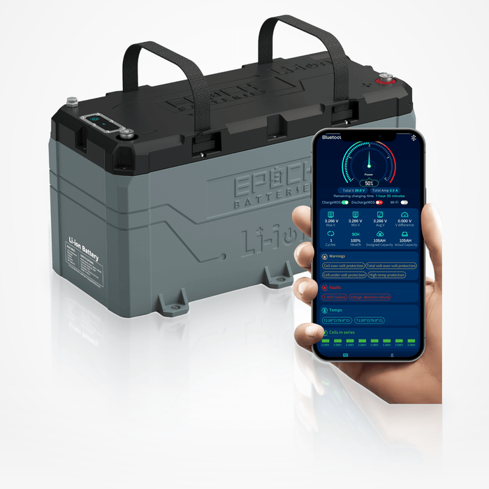 Epoch Batteries 36V 100Ah (3.84kWh) LiFePO4 Lithium Battery - Off Grid Stores