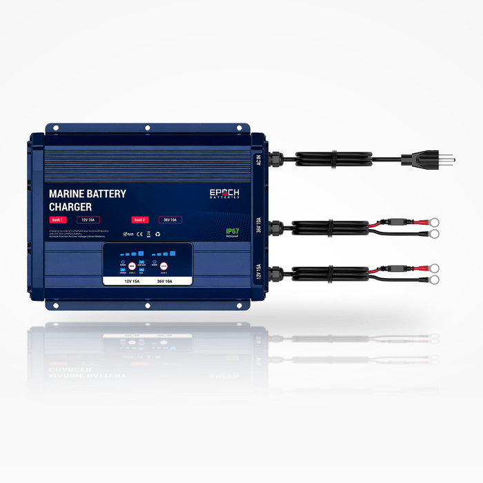 Epoch Batteries 12V & 36V Onboard Marine Lithium Battery Charger - Off Grid Stores