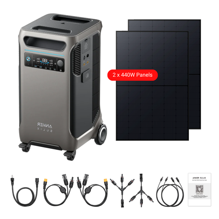 Anker SOLIX F3800 Solar Generator + 440W Rigid Solar Panels